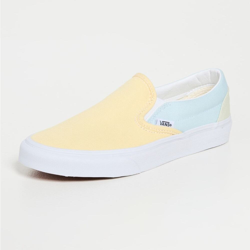 New Vans Classic Slip On Pastel Sneakers Multi/True White Women's Size 5.5